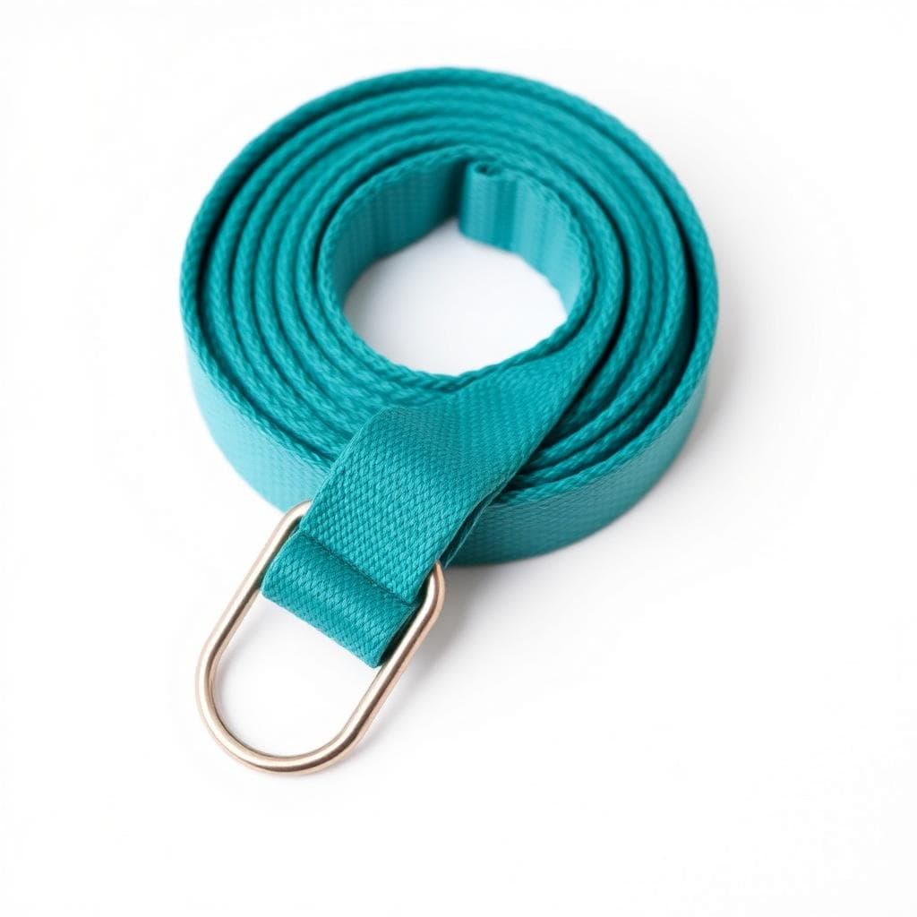 Cotton Yoga Strap with D-Ring